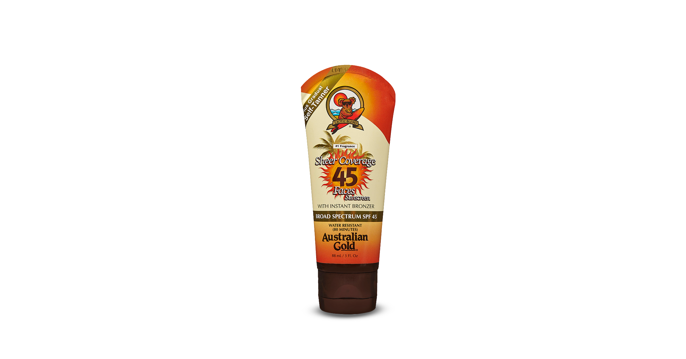 SPF Outdoor SPF 45 Premium Coverage Sheer Faces with Bronzer